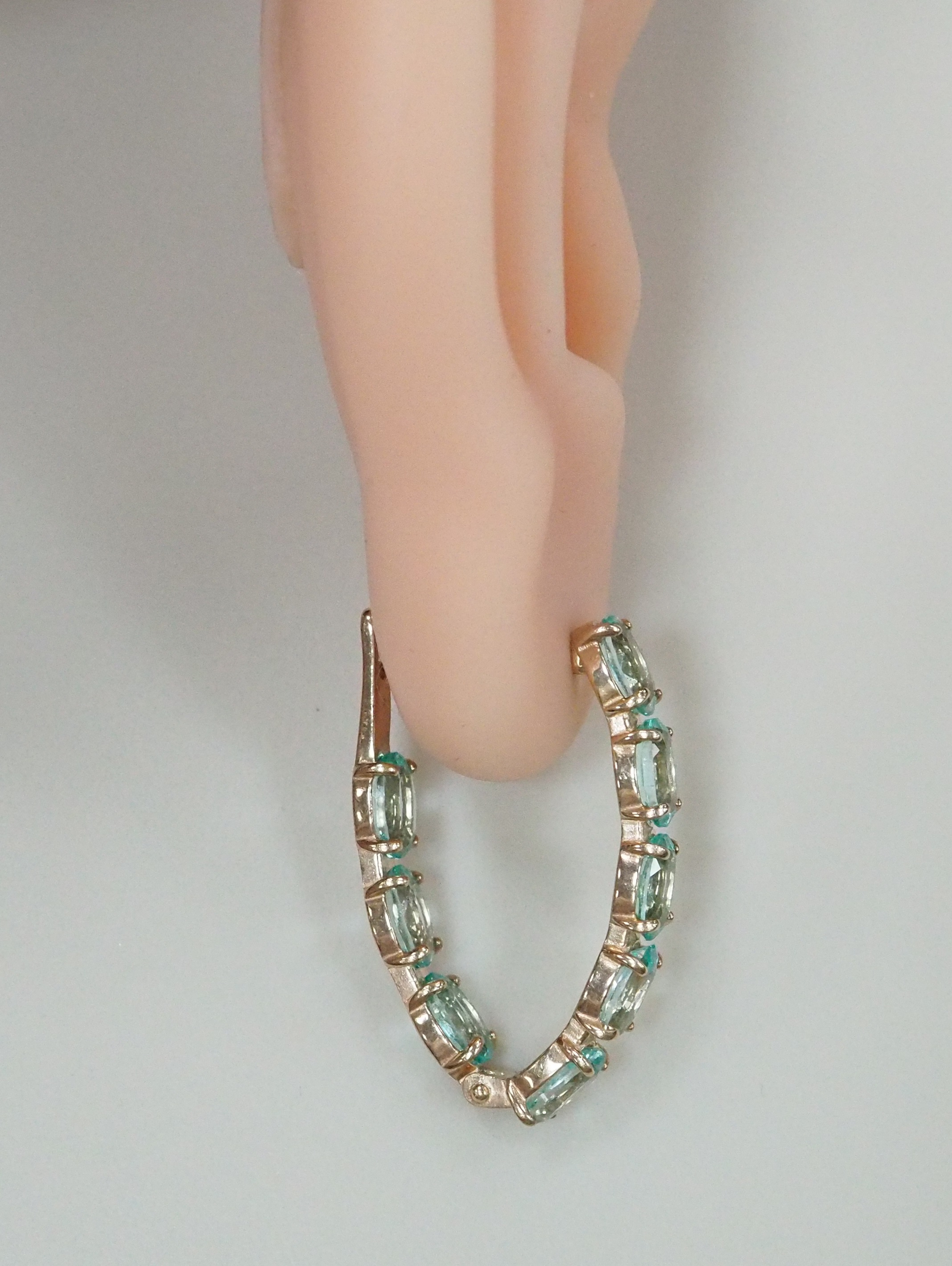 Серебряные серьги с топазами